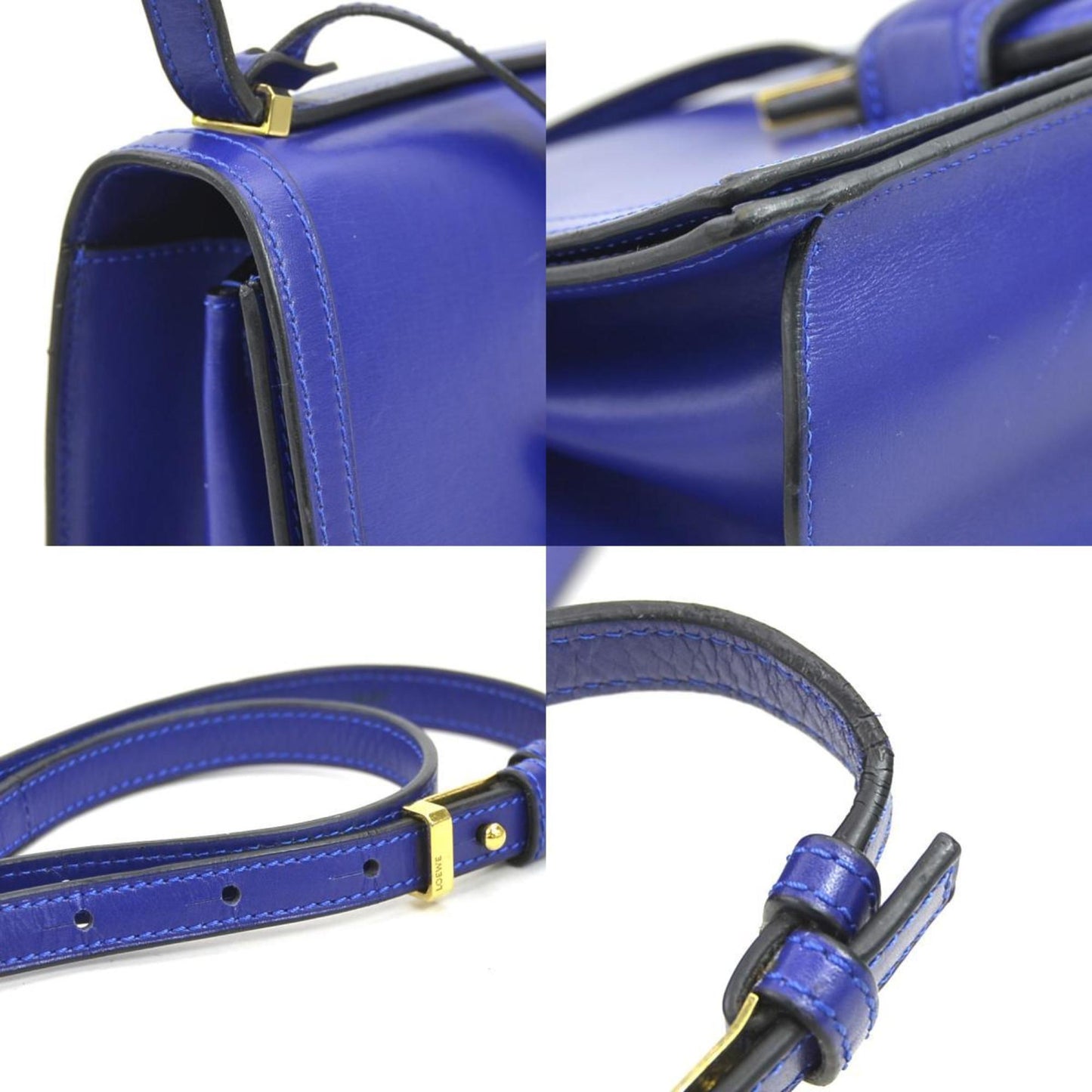 Loewe Barcelona Leather Shoulder Bag
