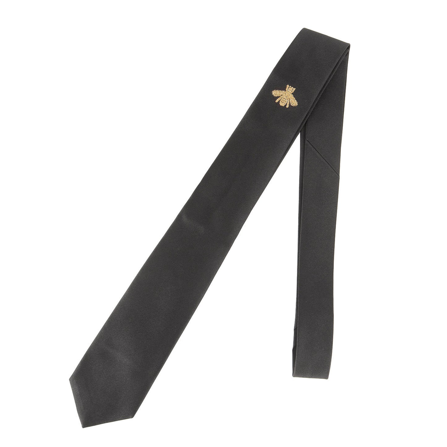 Gucci Bee Embroidered Silk Tie