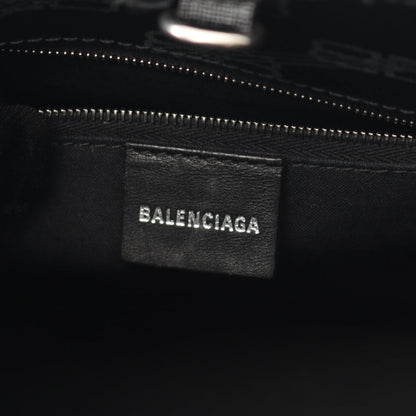 Balenciaga Signature Small Shopper Handbag In Coated Canvas