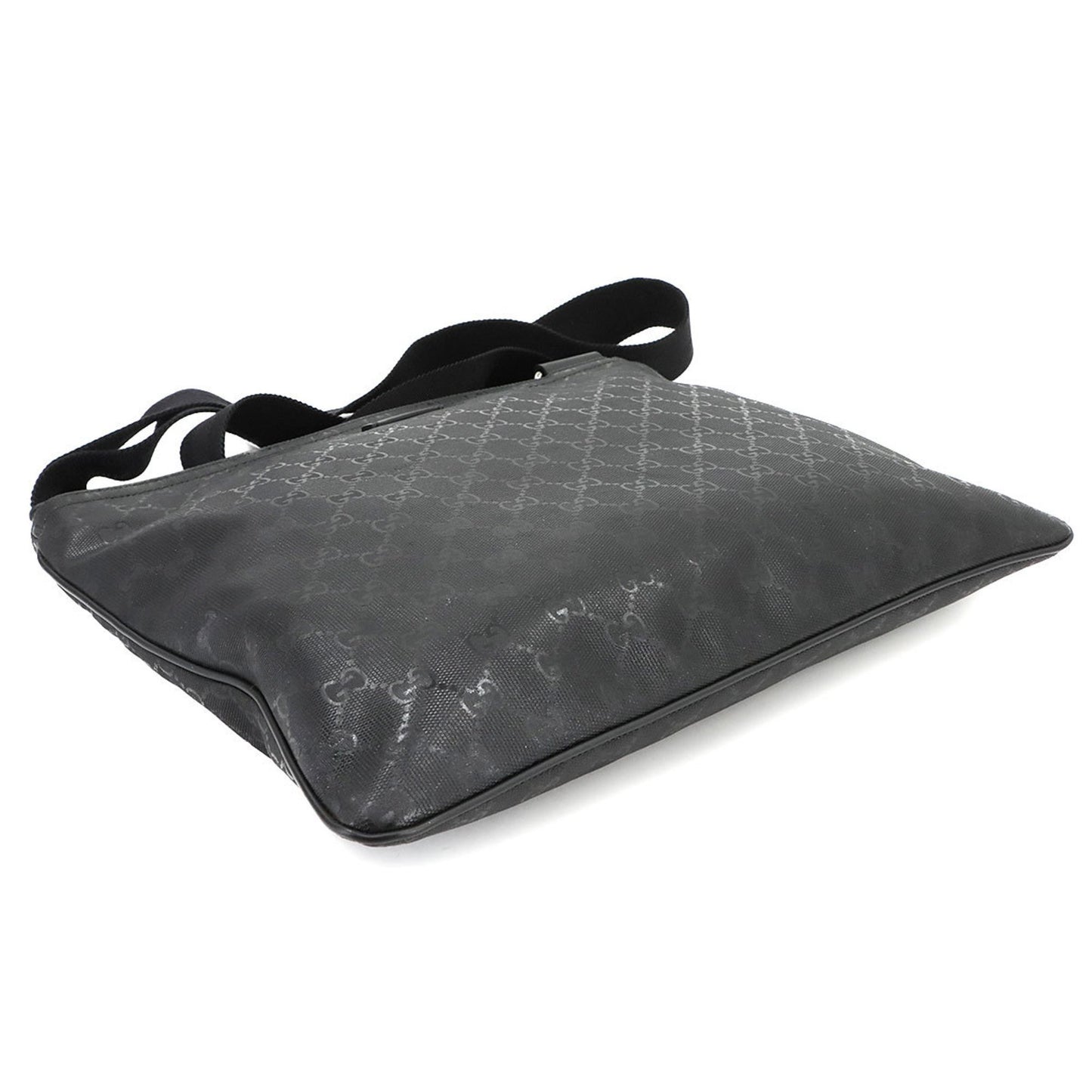 Gucci Gg Imprime Shoulder Bag In Black Pvc