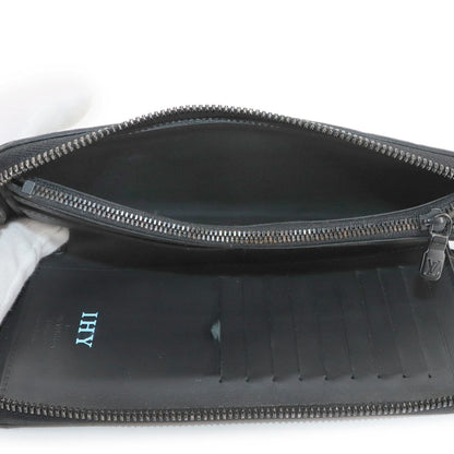 Louis Vuitton Monogram Shadow Zippy Wallet Vertical Long In Black Leather (M62902) Rfid