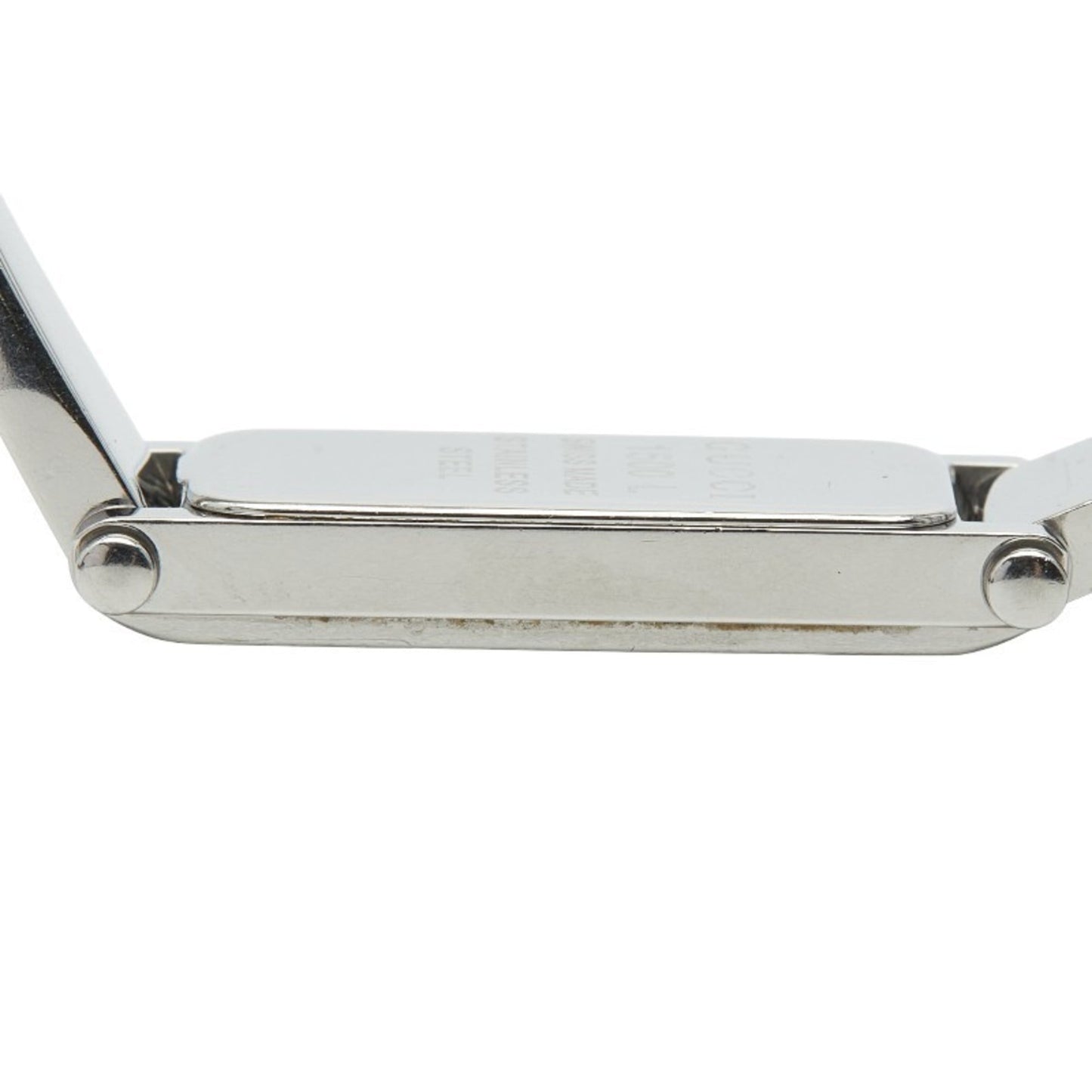 Gucci 1500L Quartz Watch With Black Dial And Stainless Steel