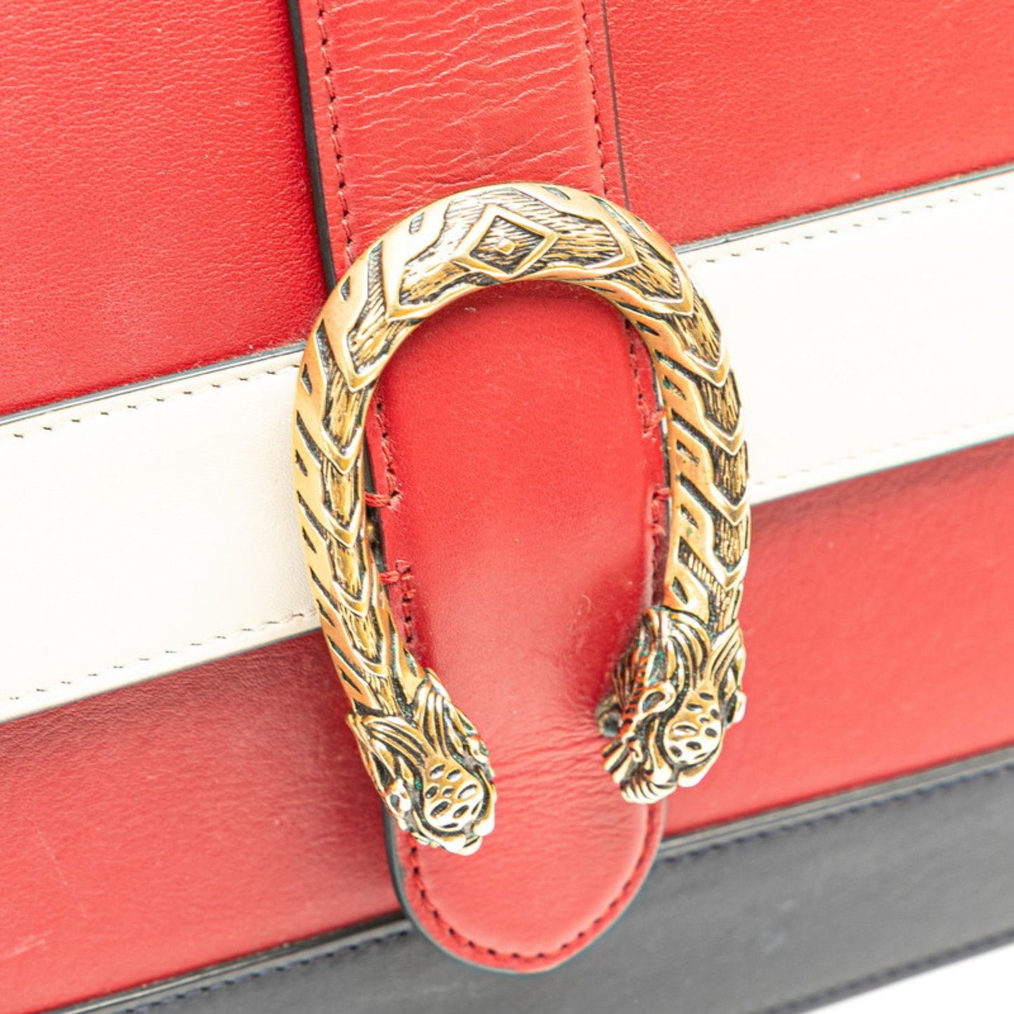 Gucci Bamboo Dionysus Handbag/Shoulder Bag 2Way 448075 Red Leather