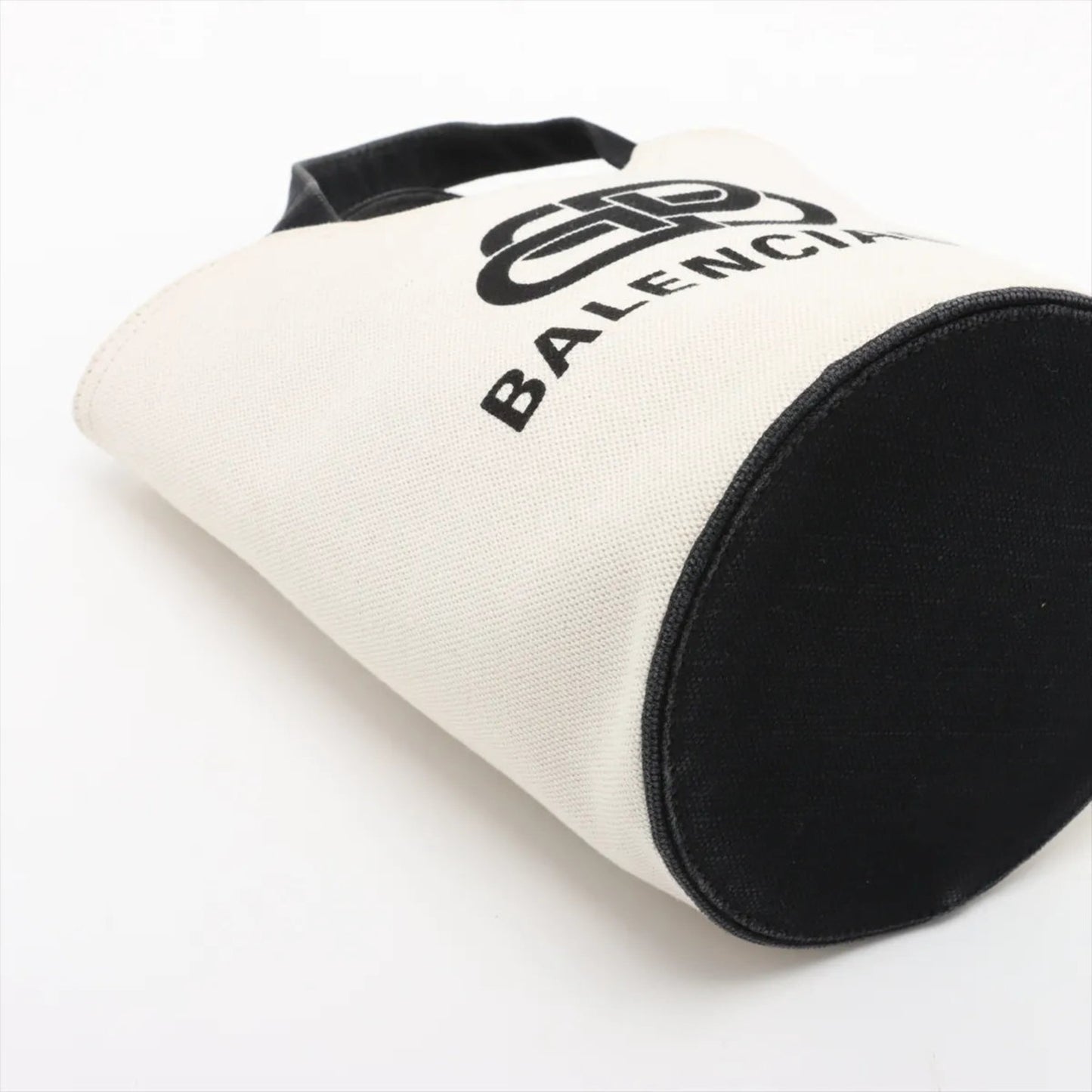 Balenciaga Wave Tote Bag Xs Leather 2-Way Shoulder Bag/Crossbody Handbag 619979 Black Genuine