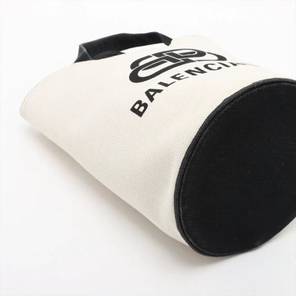 Balenciaga Wave Tote Bag Xs Leather 2-Way Shoulder Bag/Crossbody Handbag 619979 Black Genuine