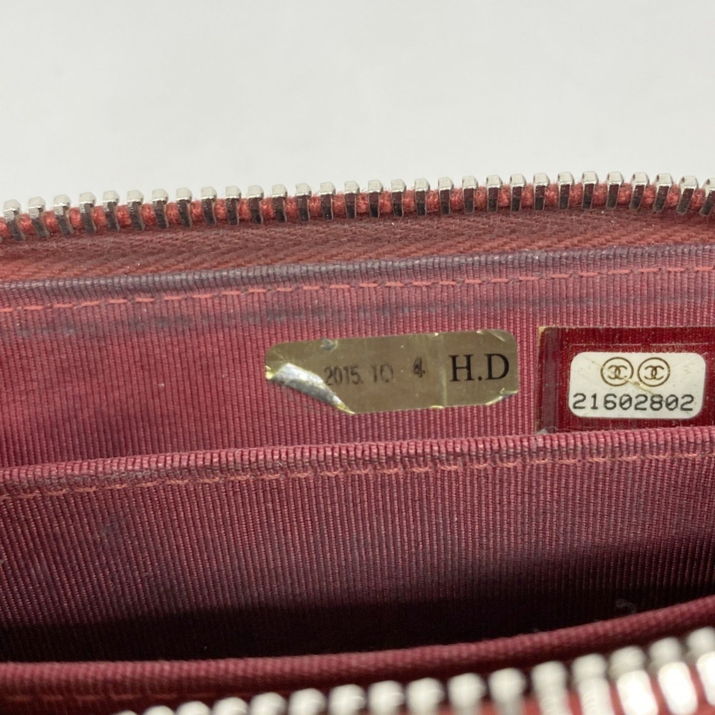 Chanel Wallet/Coin Case Matelasse Caviar Leather Red