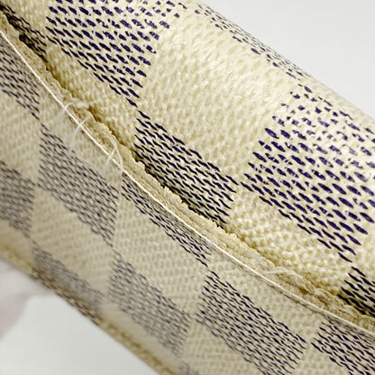 Louis Vuitton Damier Azur Envelope Carte De Visite Card Case N61746 White