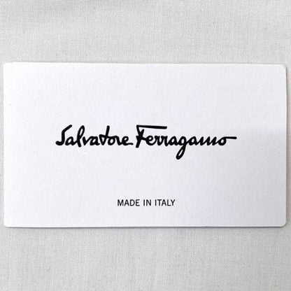 Salvatore Ferragamo Scarf Black Gancini 327987 002 Ec-20458 Silk Long