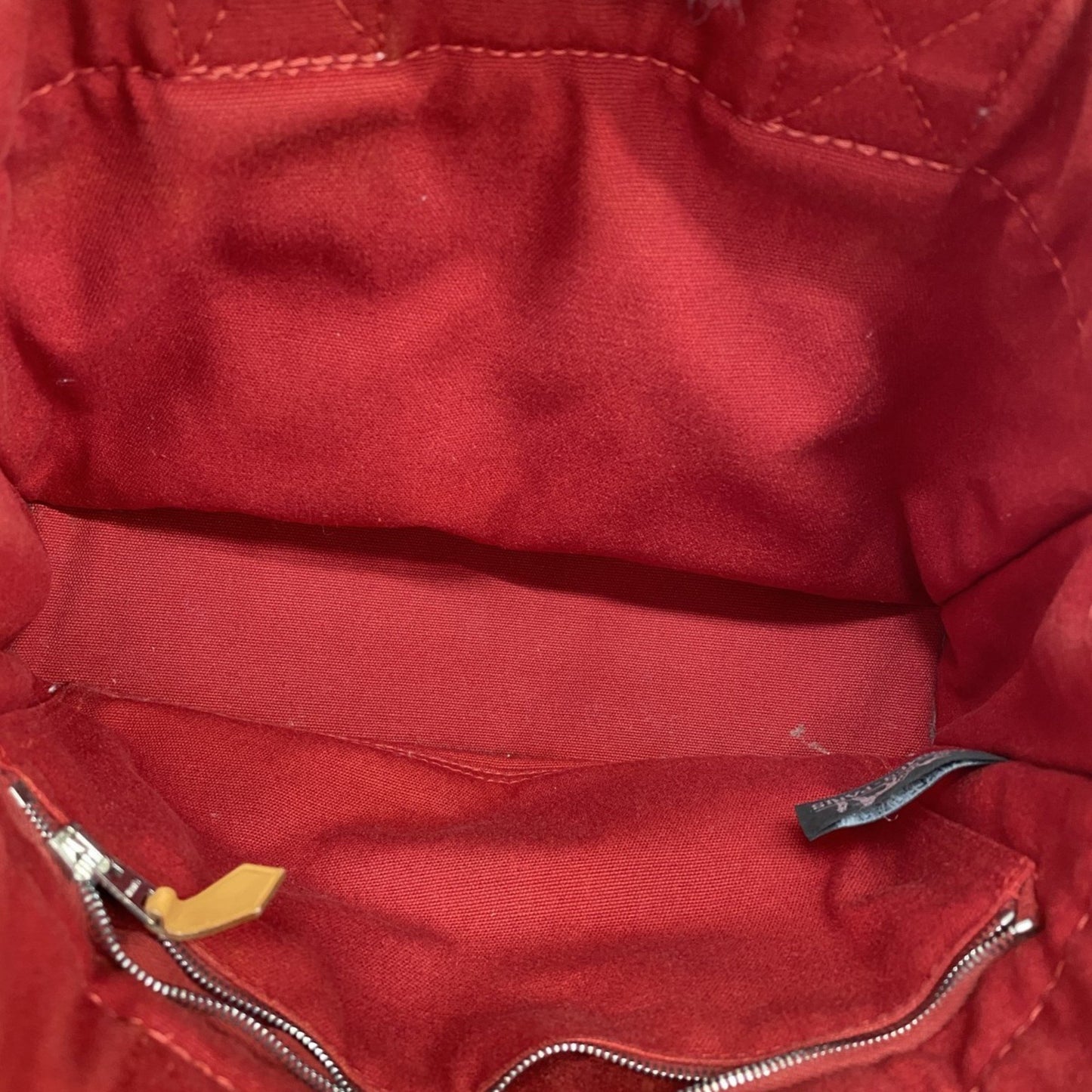 Hermes Herms Deauville Pm Tote Bag In Red Canvas