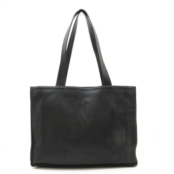 Chanel Coco Mark Tote Bag Shoulder Leather Black