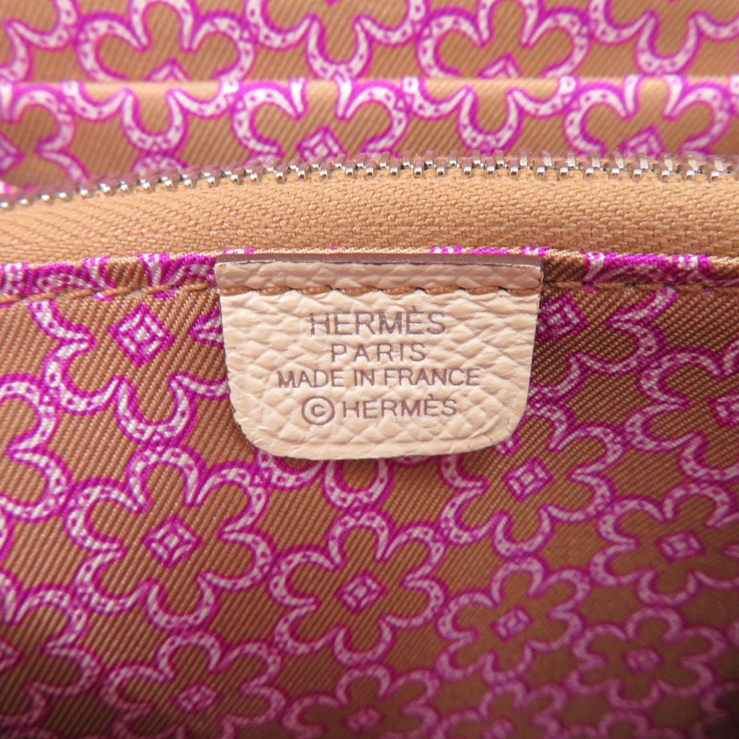 Unused Herms Azap Compact Silkin Epsom Leather Nata U Stamp (Made In 2022) White Coin Case Wallet