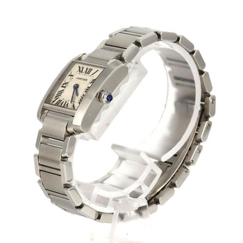 Cartier Tank Franaise Sm W51008Q3 Stainless Steel Quartz Watch