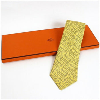 Hermes Silk Necktie Chaine D'Ancre Pattern Hermes