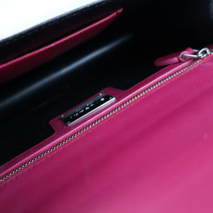 Bvlgari Bulgari Serpenti Diamond Blast Shoulder Bag Leather Fuchsia Ivory Black Quilted Chain