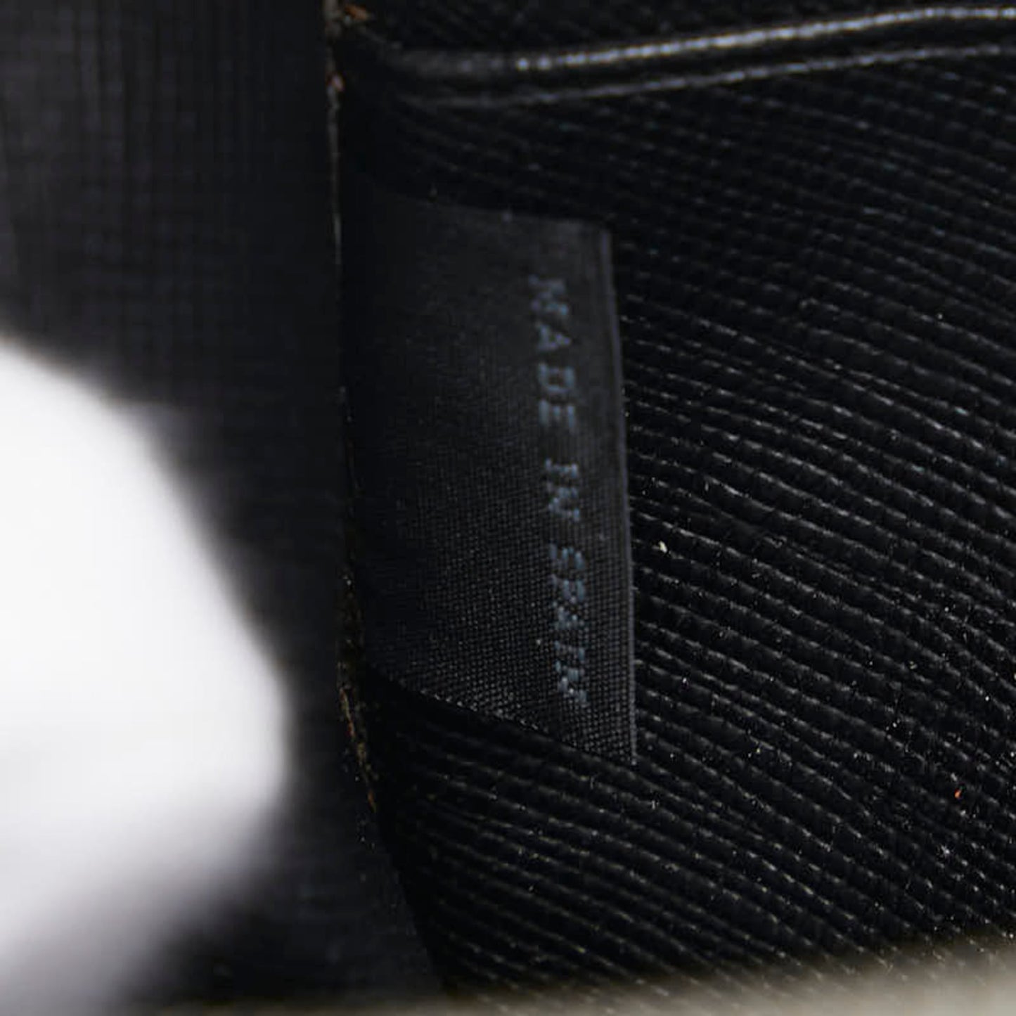 Prada Triangle Logo Plate Long Wallet Round Zipper Black Leather