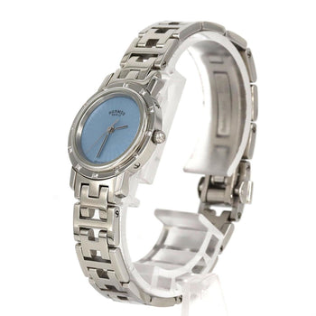 Herms Clipper Nacle 12P Cl4.230 Stainless Steel Quartz Watch