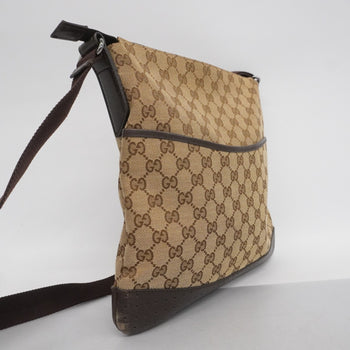 Gucci Gg Canvas Shoulder Bag 145857 Brown