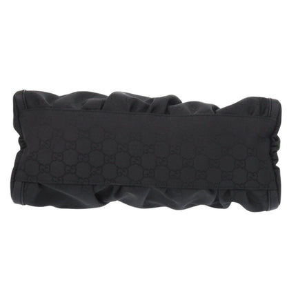 Like New Gucci Abbey Gg Logo 265692 One-Shoulder Bag In Black Nylon. 1311 Gucci