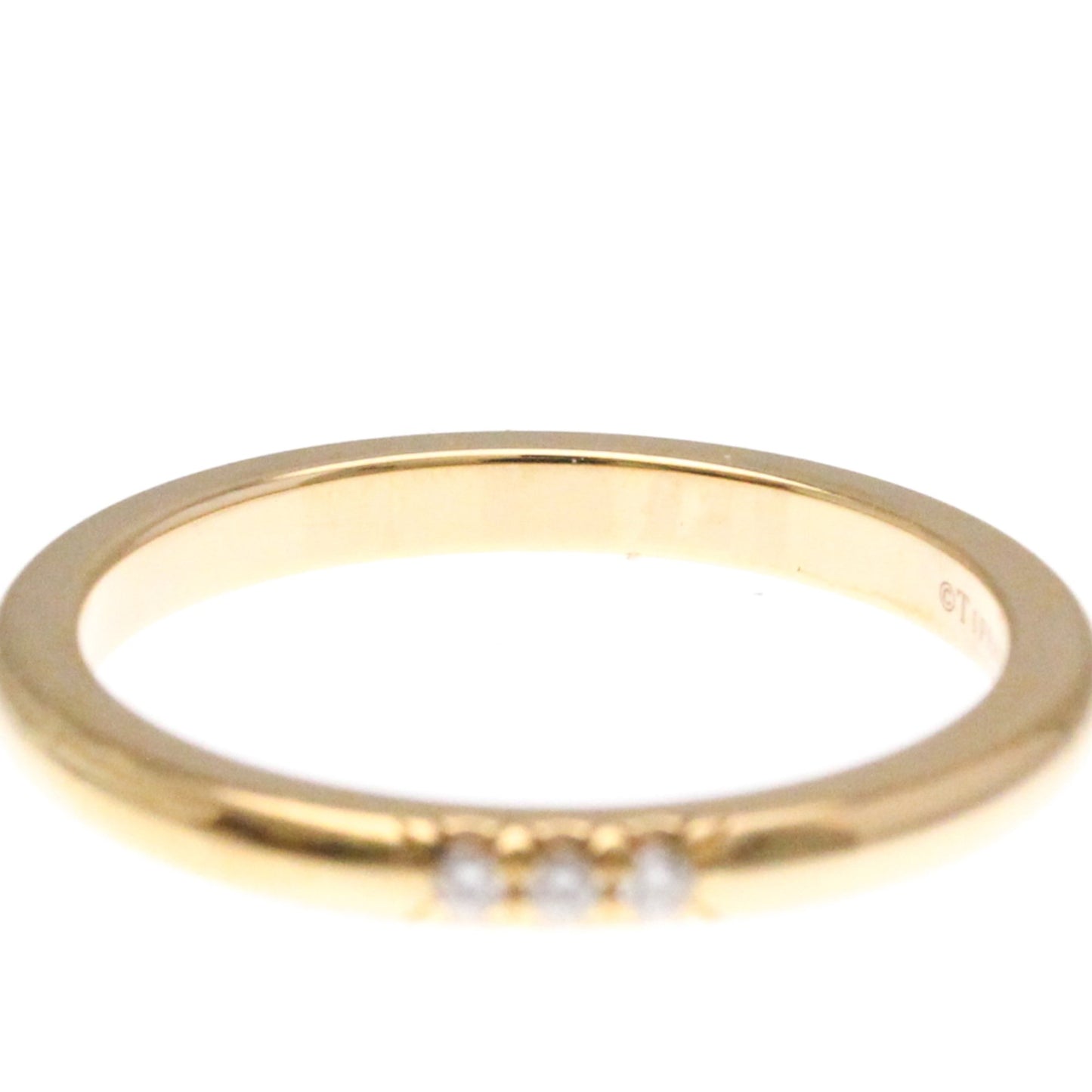 Tiffany Forever Ring 3P Diamond Pink Gold (18K) Fashion Diamond Band Ring Pink Gold
