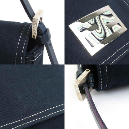 Fendi Shoulder Bag In Canvas And Leather