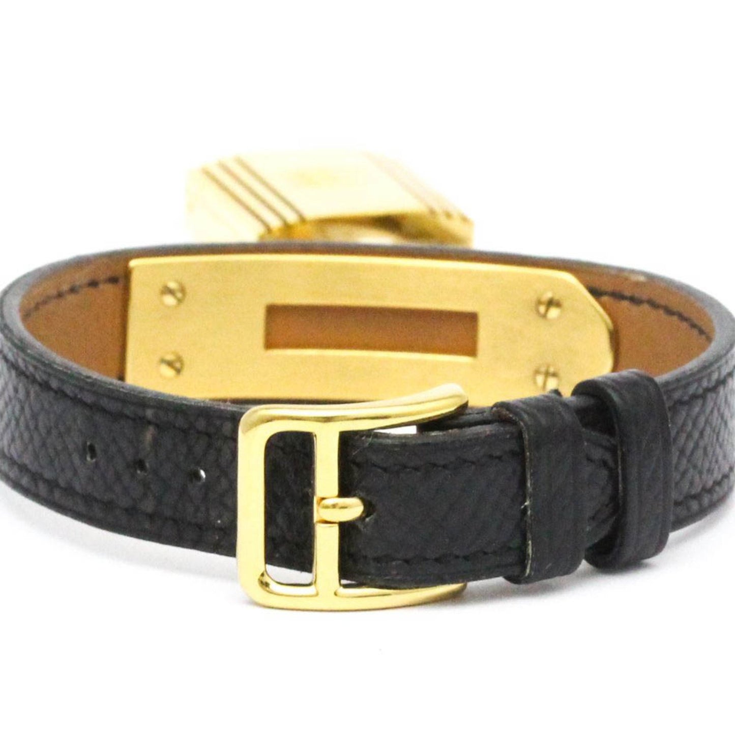 Hermes Kelly Watch Gold Plated Leather Quartz