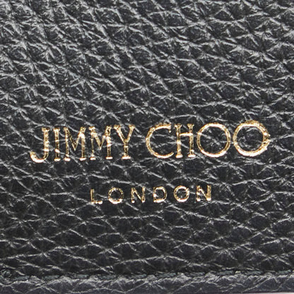 Jimmy Choo Coin Case Card Black Leather