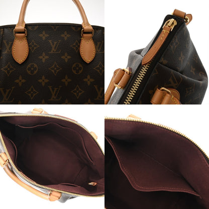 Louis Vuitton Monogram Turen Pm Brown M48813 Women'S Canvas Handbag