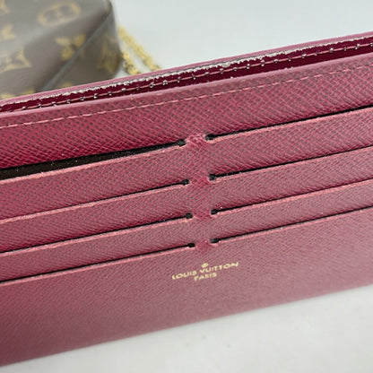 Louis Vuitton Monogram Pochette Felicie Shoulder Wallet M81896 Brown