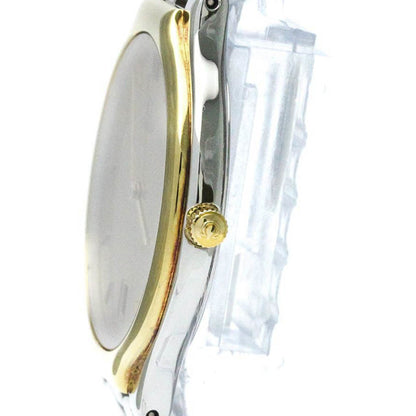 Polished Omega De Ville K18 Gold Steel Quartz