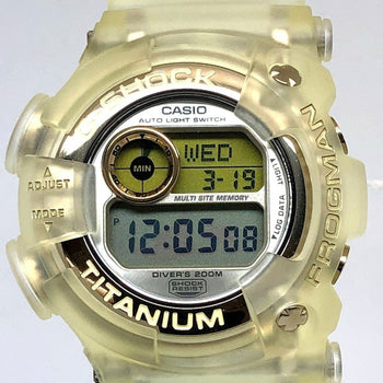 G-Shock Casio Watch Dw-9900Wc-9T Frogman Wccs White Skeleton Titanium Case Double Manta El Gold