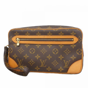 Louis Vuitton Monogram Marly Dragonne Gm Clutch Bag M51825 Brown