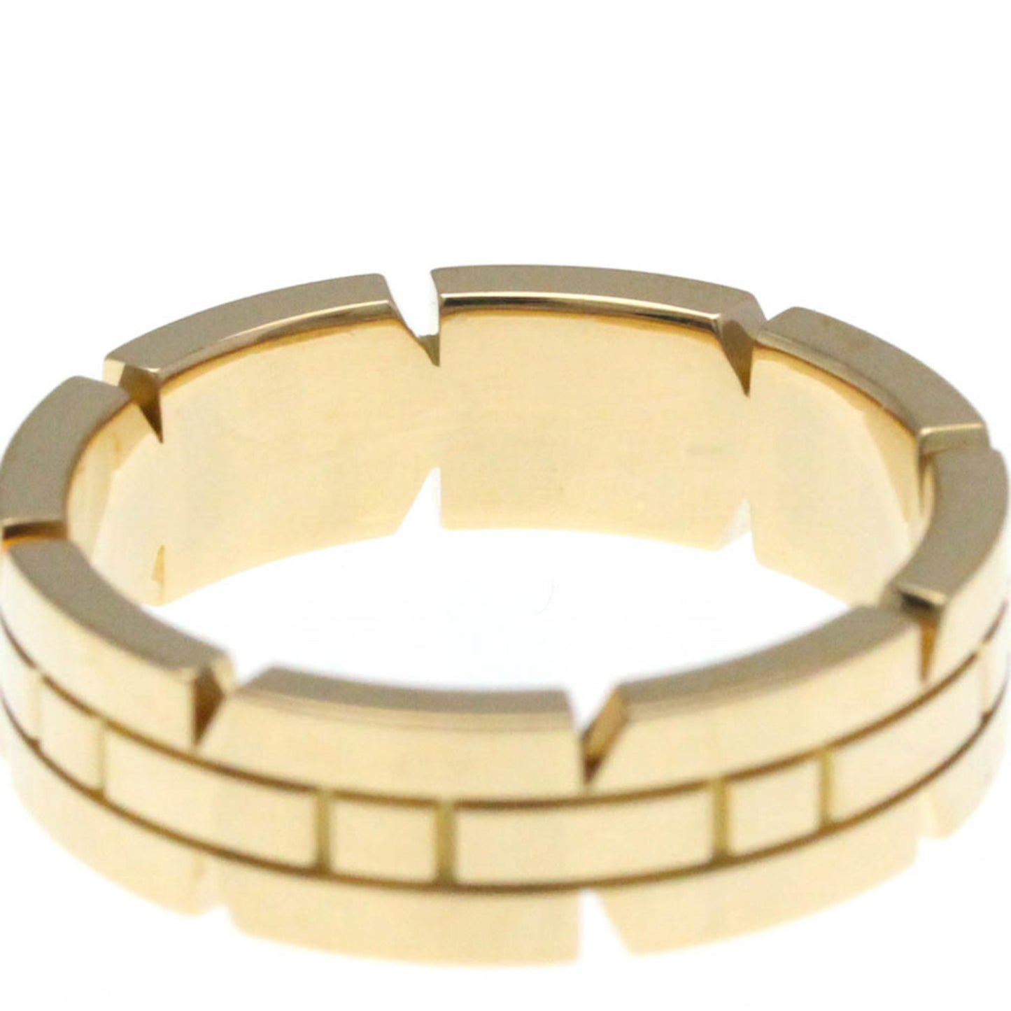 Cartier Tank Franaise Ring Pink Gold (18K) Fashion No Stone Band Ring Pink Gold