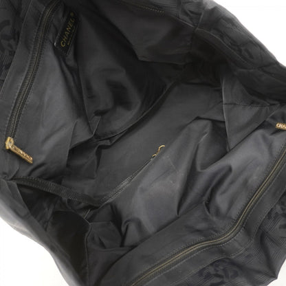 Chanel New Travel Nylon Tote Bag In Black Champagne