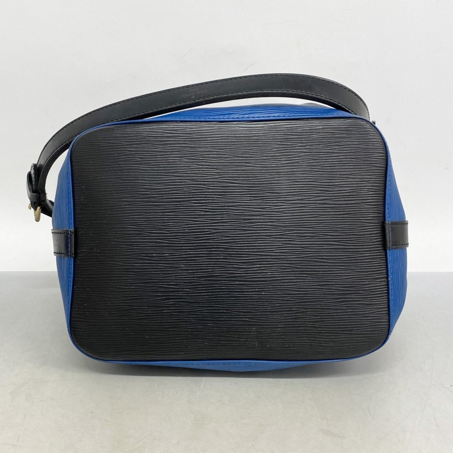 Louis Vuitton Epi Two-Tone Petit Noe Shoulder Bag M44152 Toledo Blue Noir