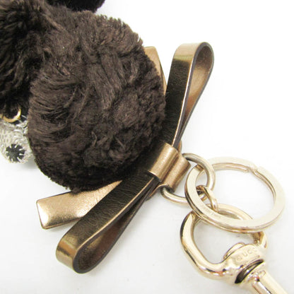 Gucci Gg Supreme Guccioli Poodle Lulu Keyring (Beige