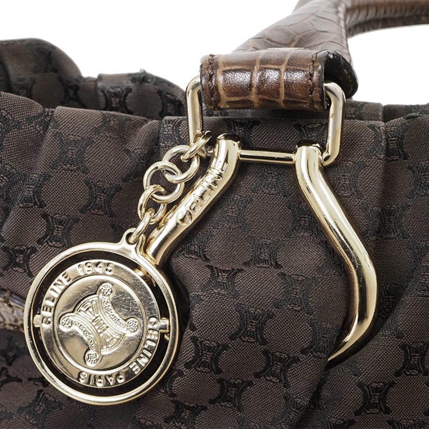 Celine Pillow Small Bag Shoulder Tote Brown