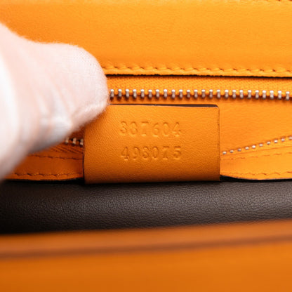 Gucci Interlocking G Chain Shoulder Bag 387604 Orange