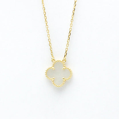 Van Cleef & Arpels Vintage Alhambra Necklace Yellow Gold (18K) Mother Of Pearl Men