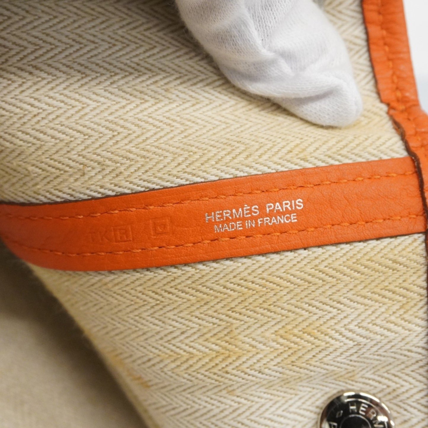 Hermes Herms Garden Pm Negonda Orange Tote Bag