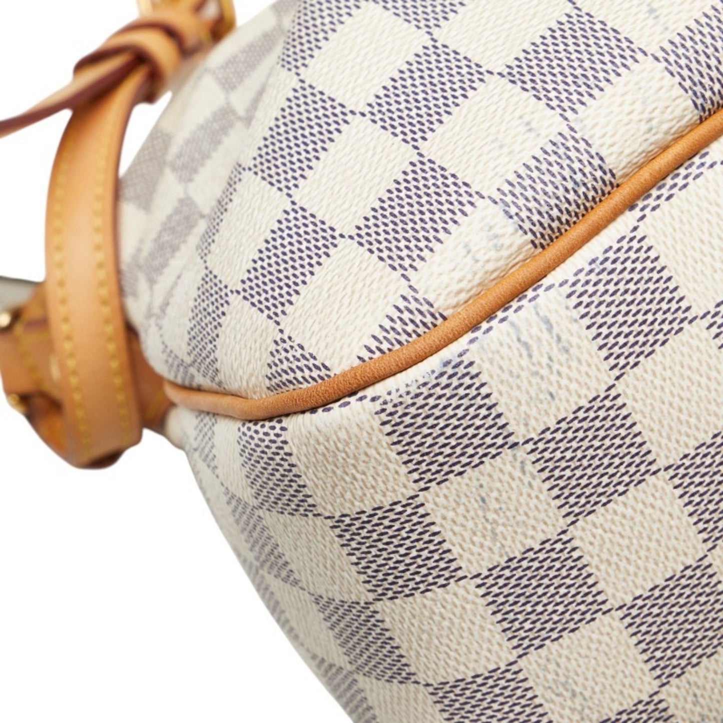 Louis Vuitton Damier Azur Syracuse Pm Crossbody Shoulder Bag N41113 White Leather