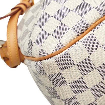 Louis Vuitton Damier Azur Syracuse Pm Crossbody Shoulder Bag N41113 White Leather