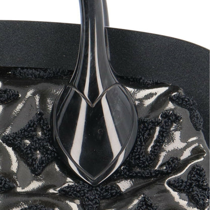 Louis Vuitton Lockit Bb Monogram Fascination Handbag Patent Leather M40604 Black