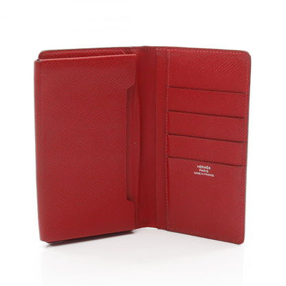 Hermes Herms Etui Smart Classic Rouge Piment Bifold Wallet