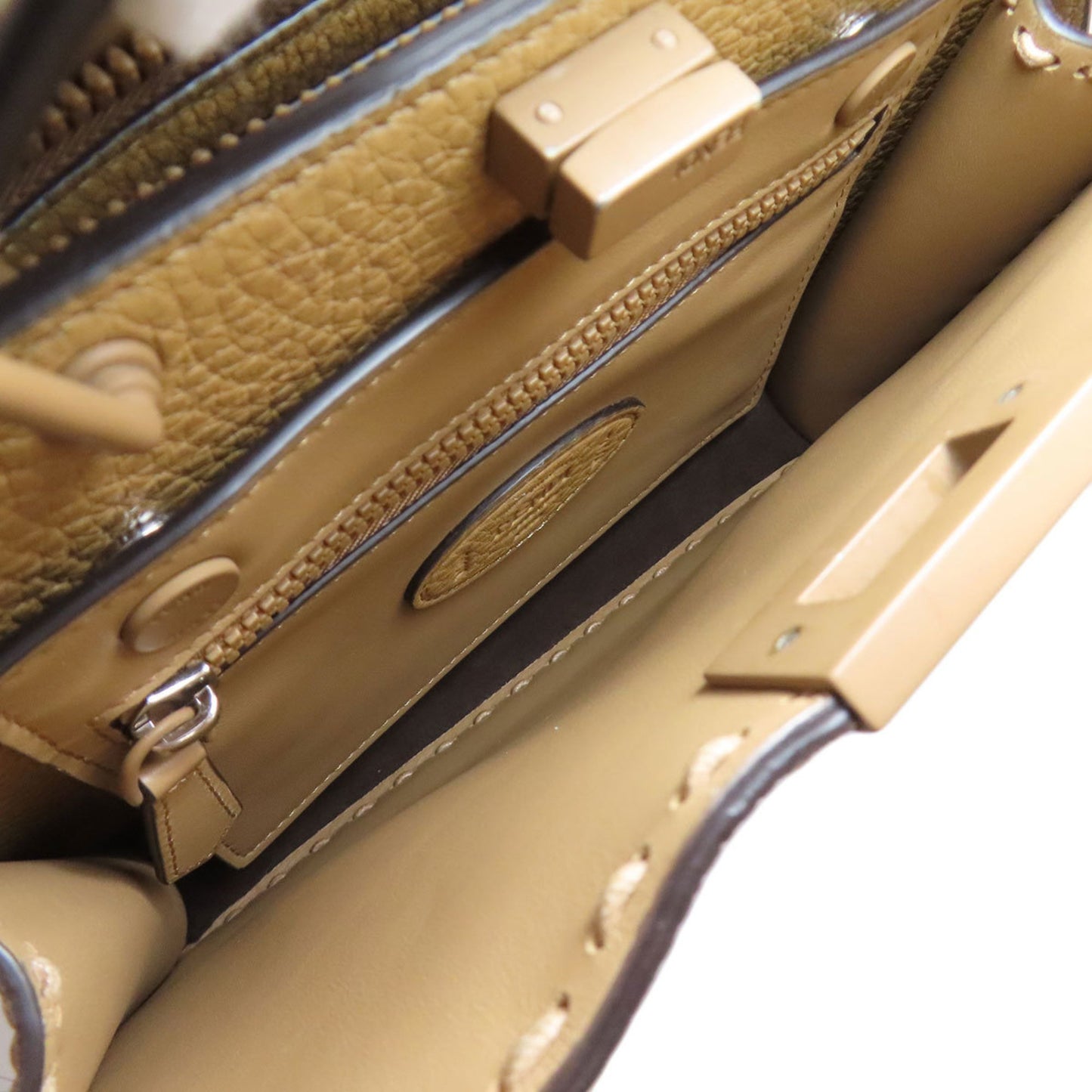 Fendi Peekaboo Selleria 2-Way Handbag In Calfskin