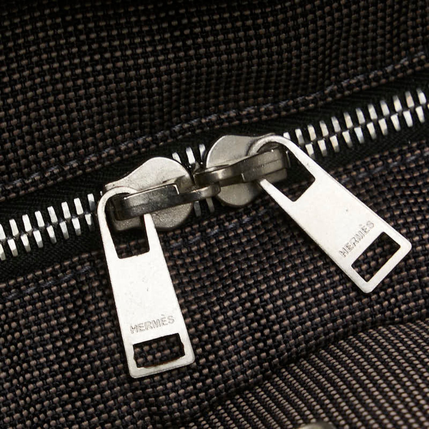 Hermes Air Line Mm Tote Bag Gray Canvas