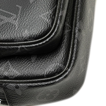 Louis Vuitton Monogram Eclipse Taiga Rama Outdoor Pochette M30755 Noir Black Leather