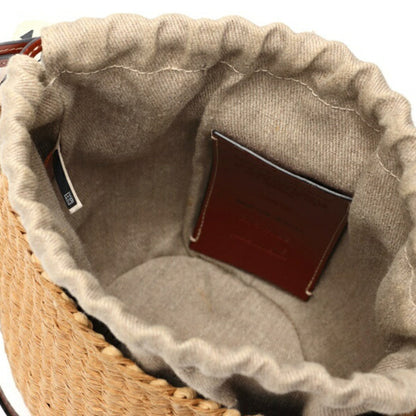 Chloe X Mifuko Fairtrade Woody Small Basket Chc22Ss381G55101 Paper White E-158531