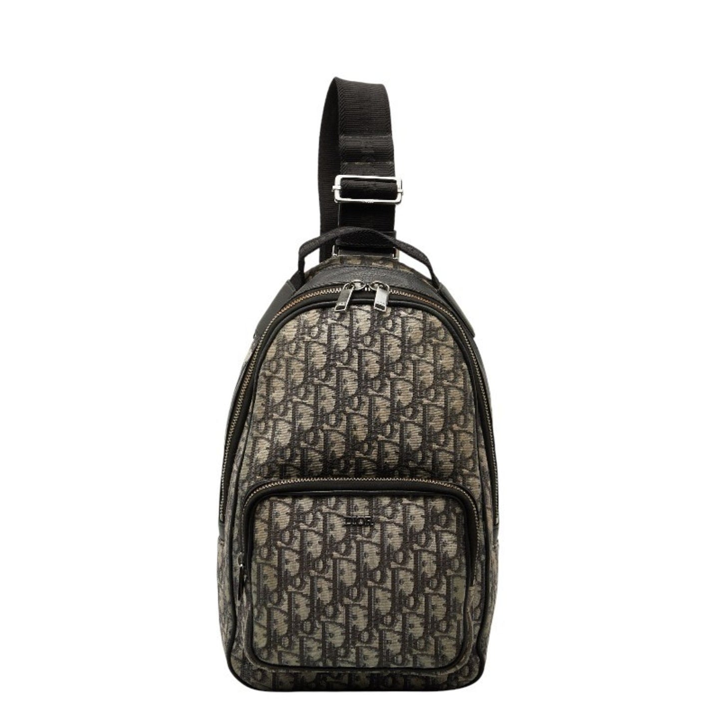 Christian Dior Dior Oblique Trotter Crossbody Shoulder Bag In Beige