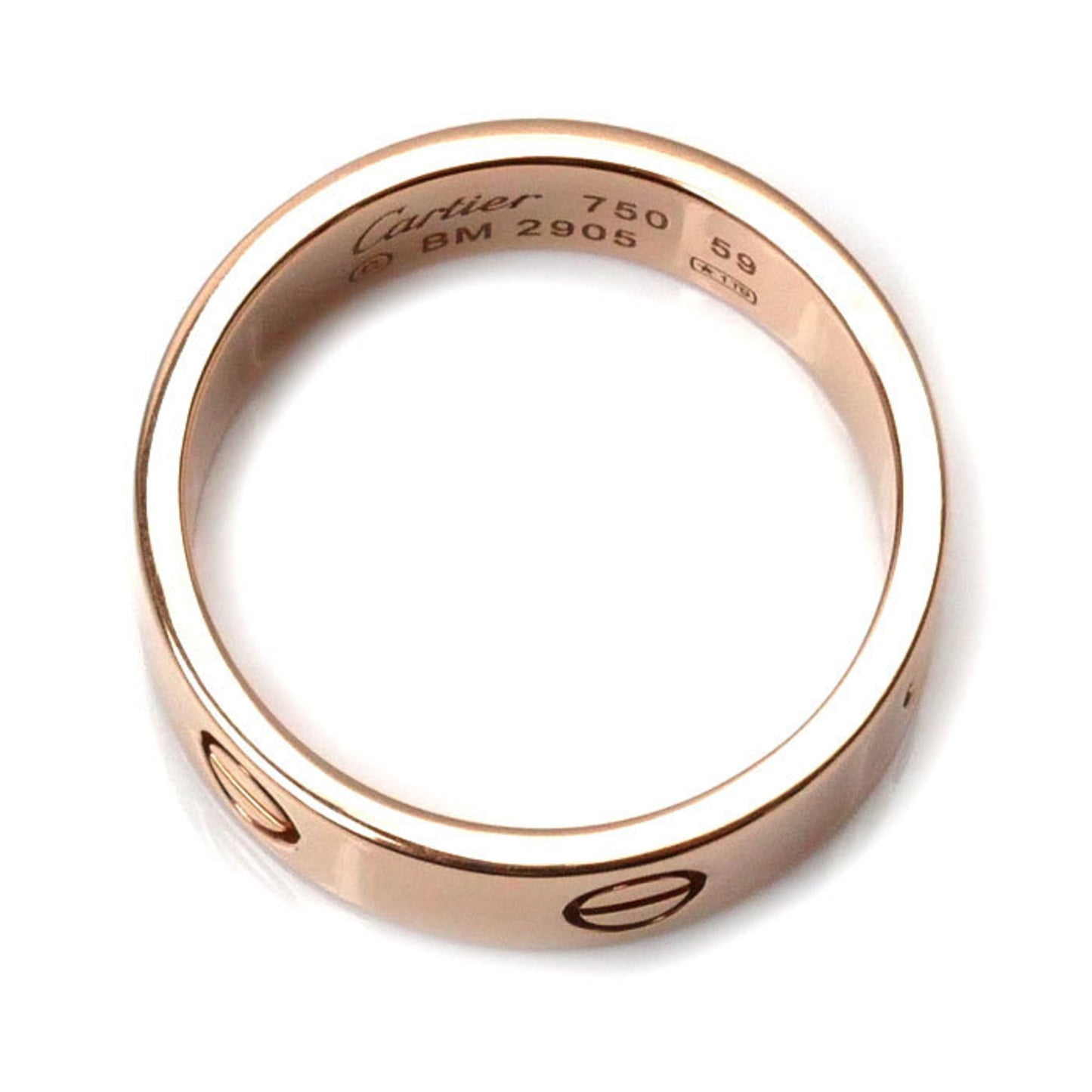 Cartier K18Pg Pink Gold Love Ring