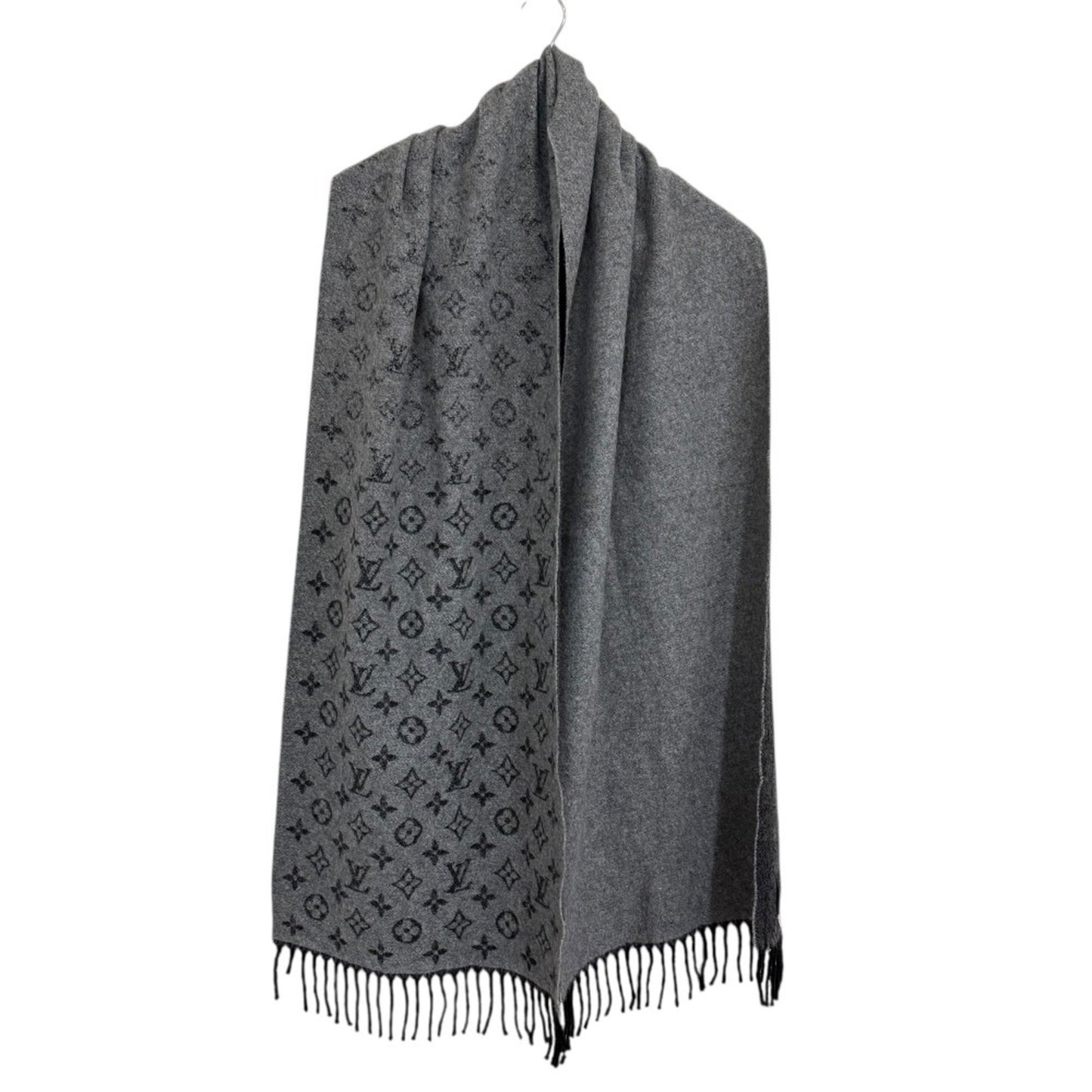 Louis Vuitton Louis Vuitton Echarpe Monogram Gradient Scarf/Shawl M75900 Charcoal Gray X